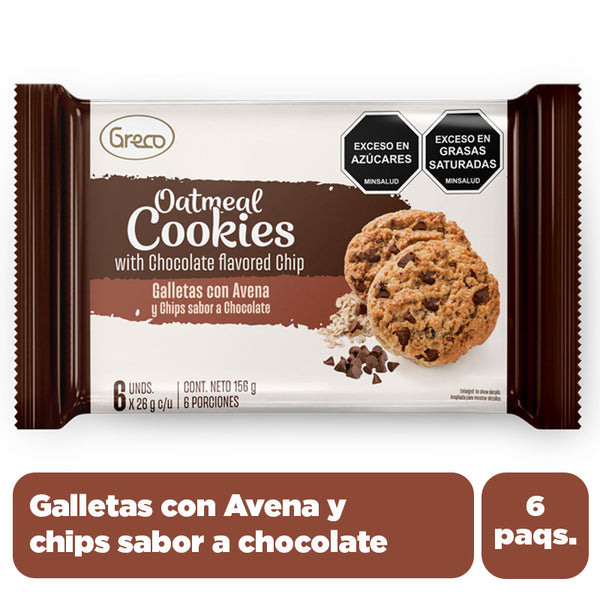 GALLETA GRECO 156G INTEGRAL AVENA/CHOCOL