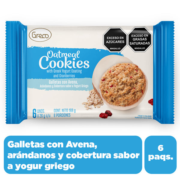 GALLETA GRECO 168G AVENA YOGURTH GRIEGO