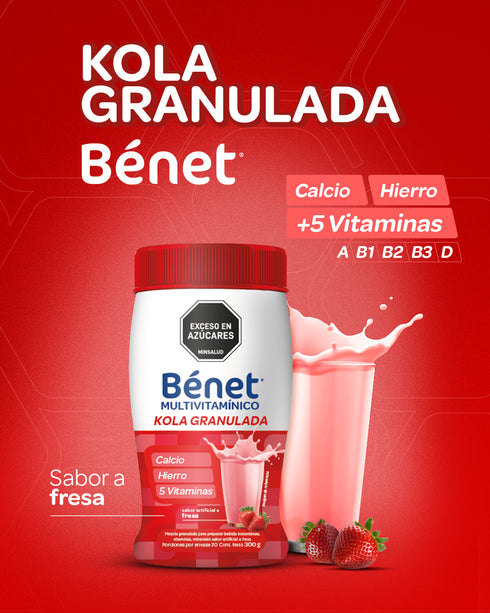 KOLA GRANULADA BENET 300G FRESA