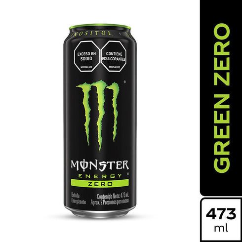BEBIDA ENERGIZA MONSTER 473ML GREEN ZERO