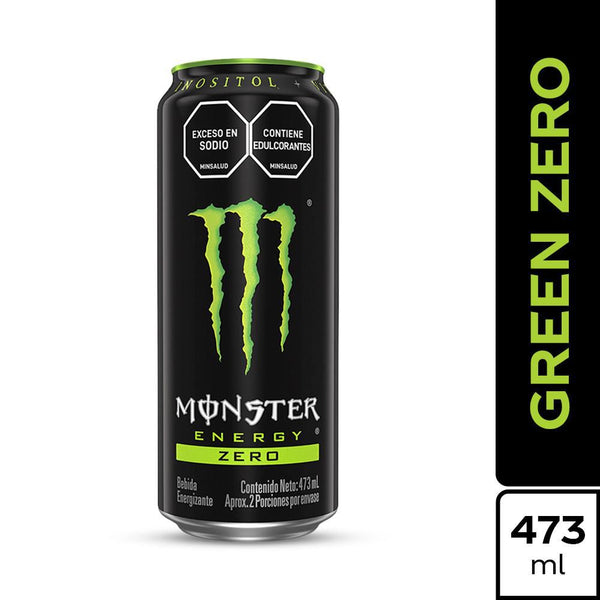 BEBIDA ENERGIZA MONSTER 473ML GREEN ZERO