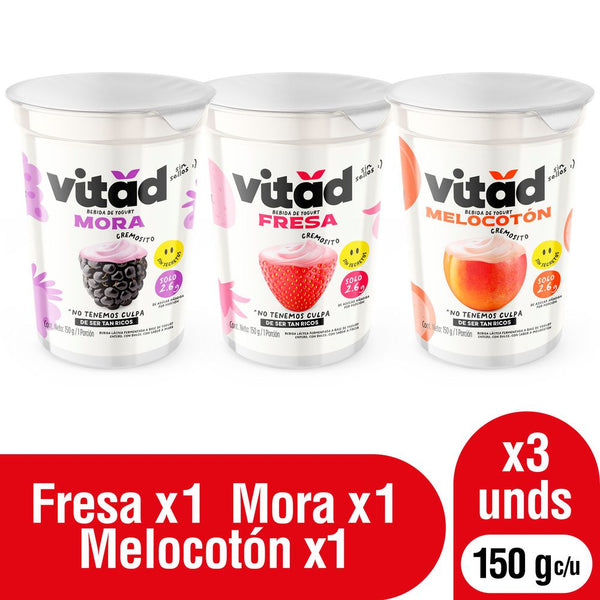 bebida lactea vitad 450g surtido