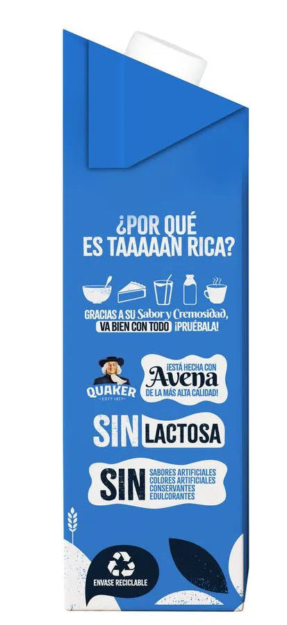 BEBIDA VEGETAL QUAKER 900ML BASE AVENA