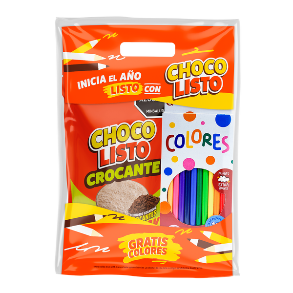 CHOCOLISTO 600G CROCANTE GTIS COLORES