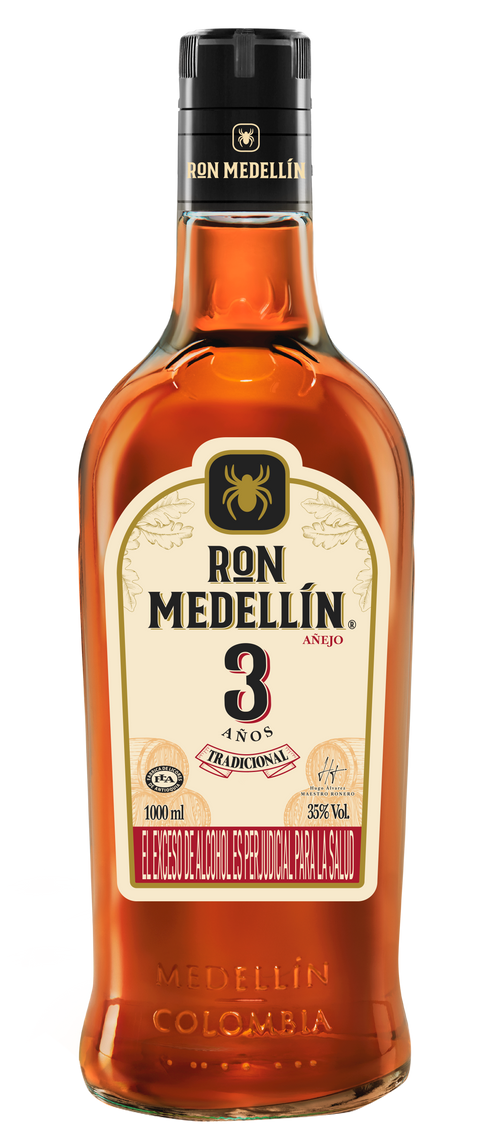 RON MEDELLIN ANEJO 1000ML VIDRIO