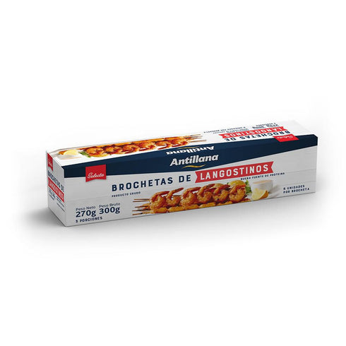 brochetas langostino antillana 300g