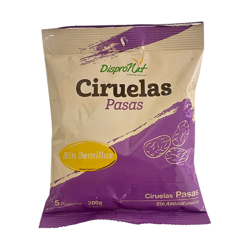 CIRUELA PASA DISPRONAT 200G SIN SEMILLA