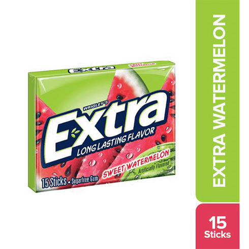 CHICLETS EXTRA 15U SWEET WATERMELON