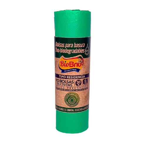 BOLSA BASURA BRIO 10U RESID VERDE