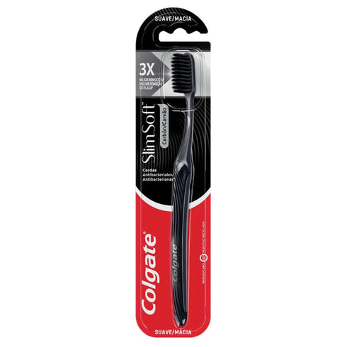 Cepillo de Dientes Colgate Slim Soft Carbón Suave x1