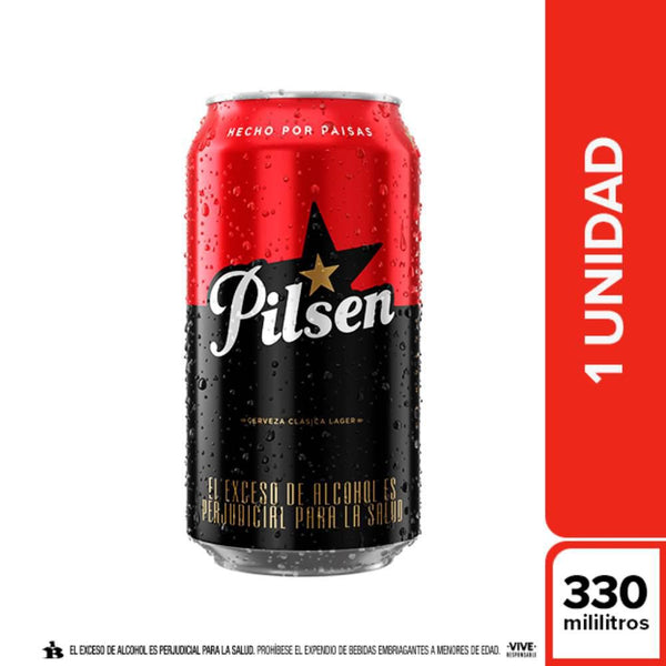 cerveza pilsen 330ml lata