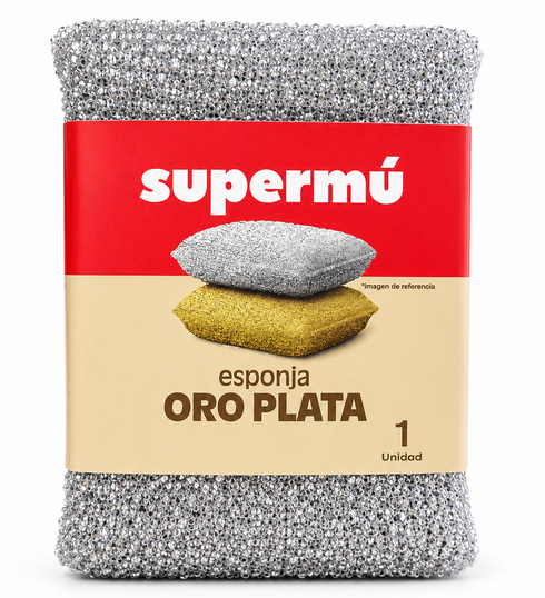 ESPONJA ORO PLATA SUPERMU