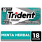 chiclets trident 18u evup herbal