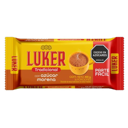 chocolate luker 400g tradi azucar/morena
