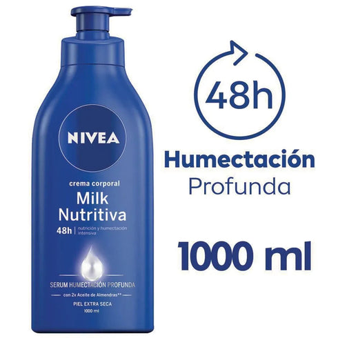 CREMA CORPOR NIVEA 1000ML MILK NUTRITIVA