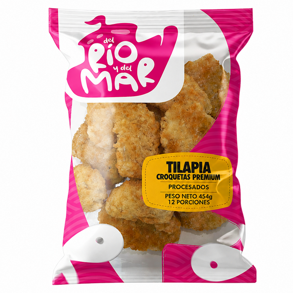 CROQUETAS TILAPIA DEL RIO/MAR 454G PREMIUM