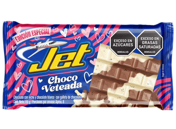 CHOCOLATINA JET 150G CHOCOVETEADA A&A