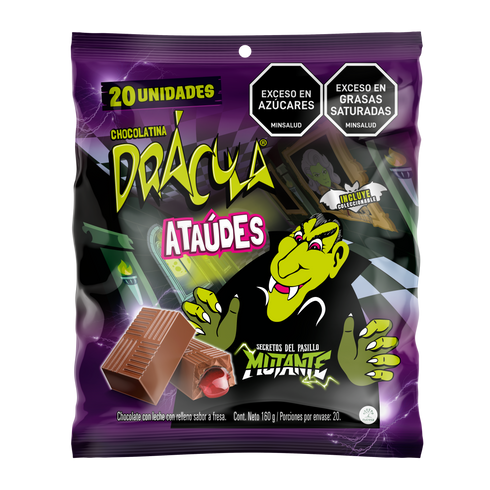 CHOCOLATINA DRACULA 20U 160G ATAUDES