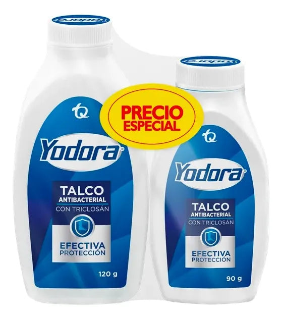 TALCO YODORA 120G + 90G