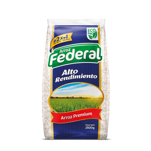 ARROZ FEDERAL 2500G ALTO RENDIMIENTO