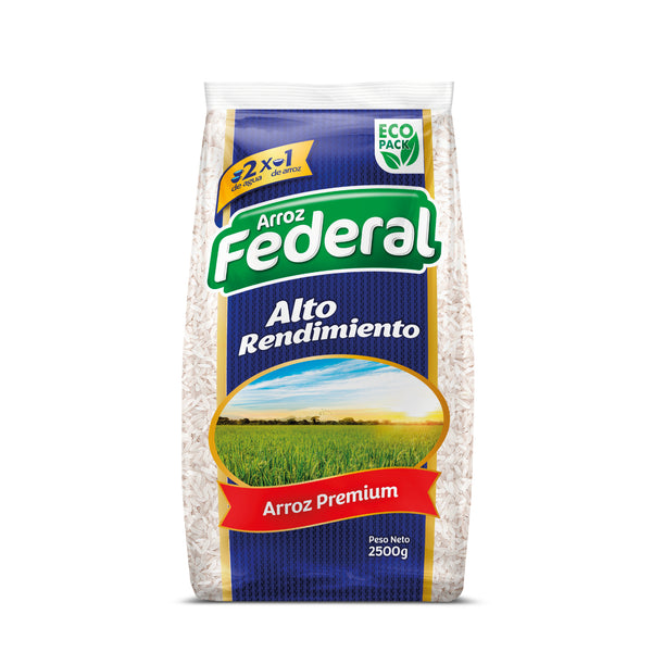 ARROZ FEDERAL 2500G ALTO RENDIMIENTO