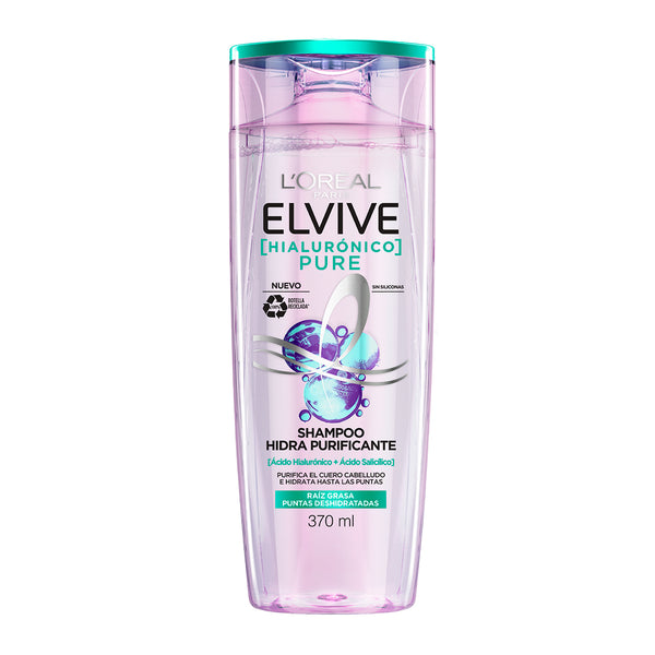 SHAMPOO ELVIVE 370ML PURE ACIDO HIALURON