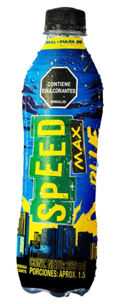 bebida energizante speed max 250ml blue