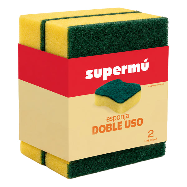 ESPONJA SUPERMU 2U DOBLE USO