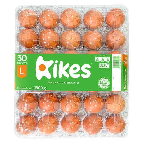 HUEVO KIKES AA 30U PET