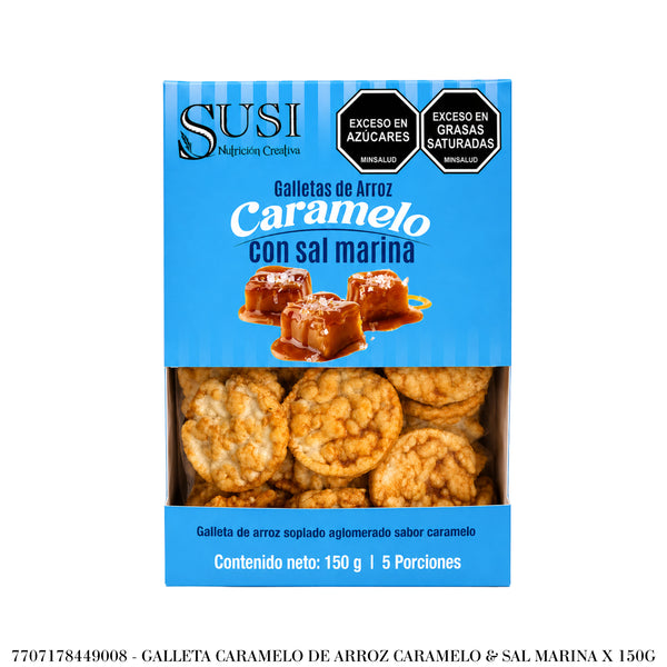 GALLETA ARROZ SUSI 150G CARAMELO BOLSA