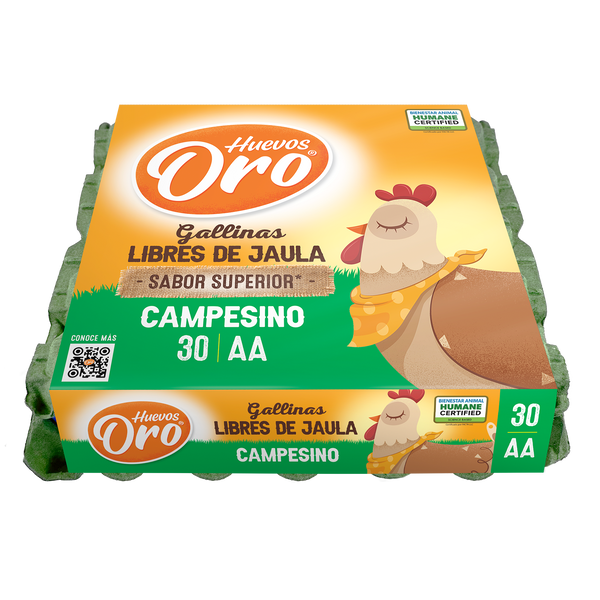 HUEVOS ORO AA 30U CAMPESINO TERMOENCOGID