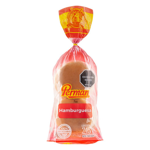 PAN HAMBURGUESA 245G SENCILLA