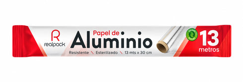 PAPEL ALUMINIO REALPACK 13M