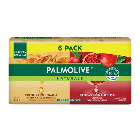 JABON PALMOLIVE 6U 660G AVENA Y GRANADA