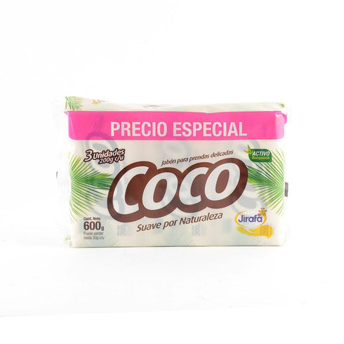 jabon jirafa 3u 200g coco