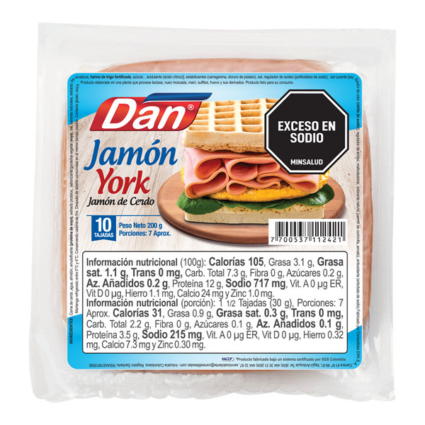 JAMON DAN 10U 200G YORK