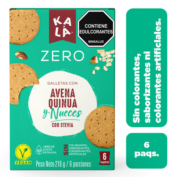 GALLETAS KALA 216G AVENA QUINUA NUECES