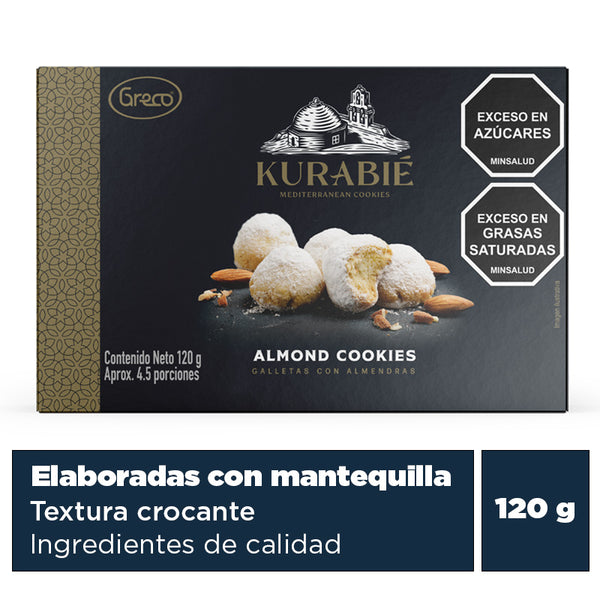 GALLETA KURABIE 120G CON ALMENDRAS