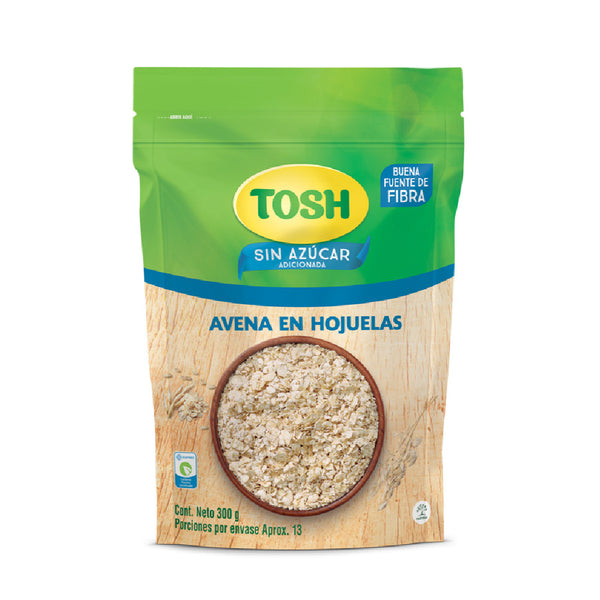 AVENA TOSH 300G HOJUELAS SIN AZUCAR
