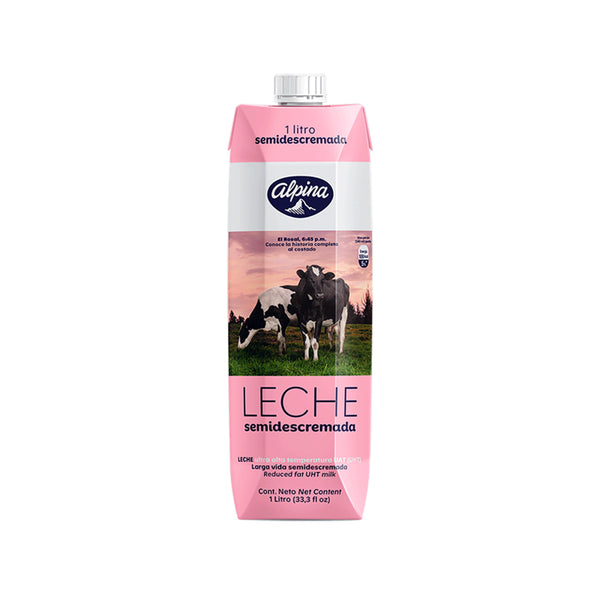 LECHE ALPINA 1000ML CAJA SEMIDESCREMADA