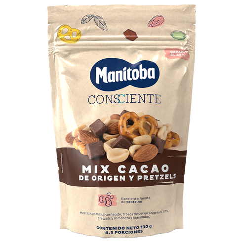 MIX MANITOBA 130G CACAO ORIGEN PRETZEL