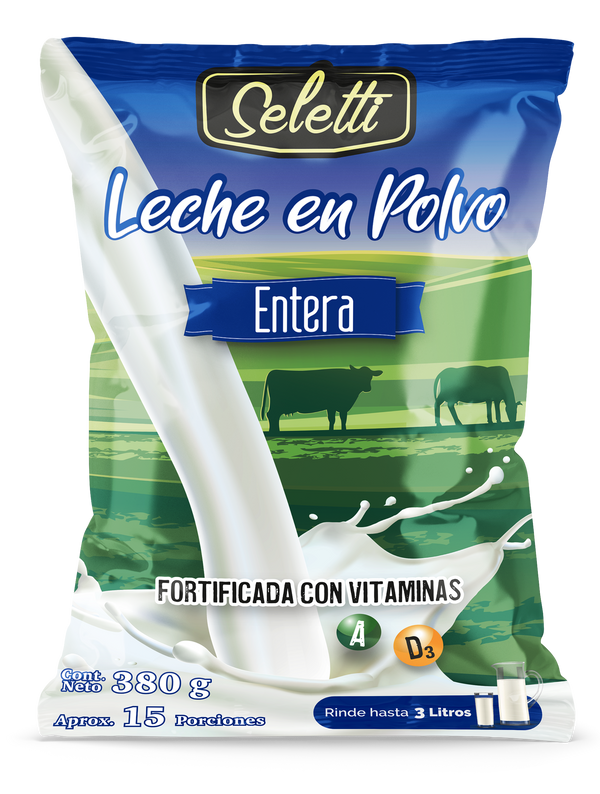 LECHE EN POLVO 380G SELETTI ENTERA