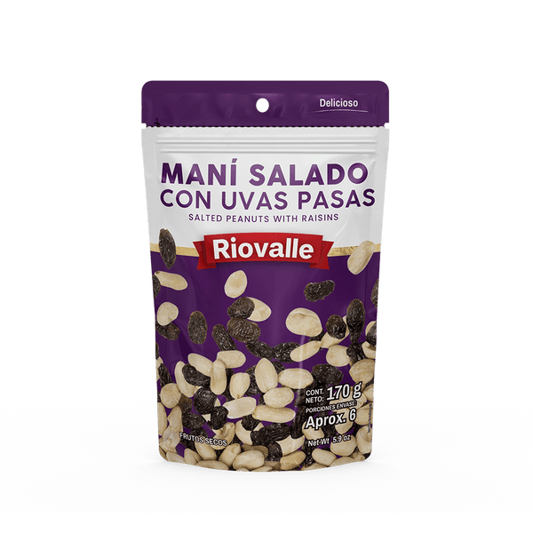 MANI RIOVALLE 170G UVAS PASAS