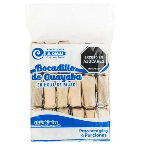 BOCADILLO EL CARIBE 18U 360G GUAYABA