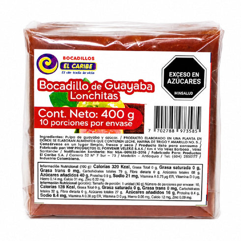 LONCHITA BOCADILLOS EL CARIBE 400G