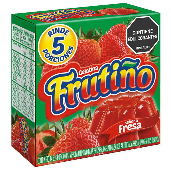 GELATINA FRUTINO 14G FRESA