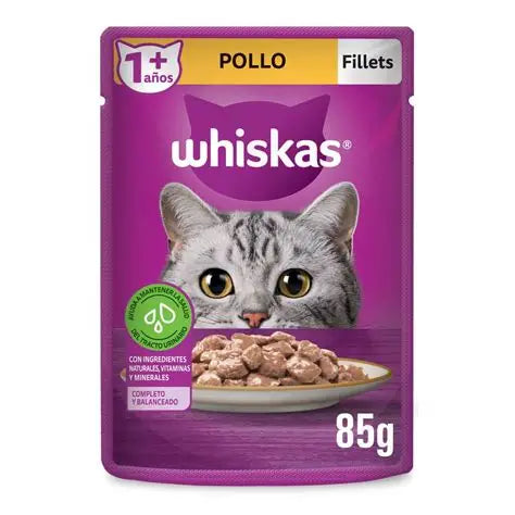 ALIMENTO HUMEDO WHISKAS 85G POLLO ADULTO