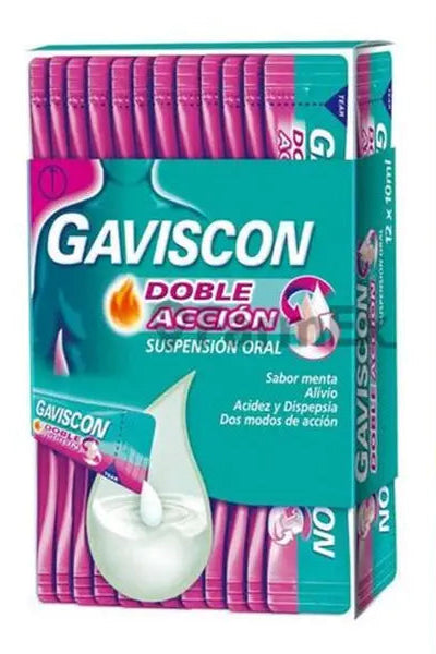 GAVISCON DOBLE ACCION 12U 120ML SACHETS