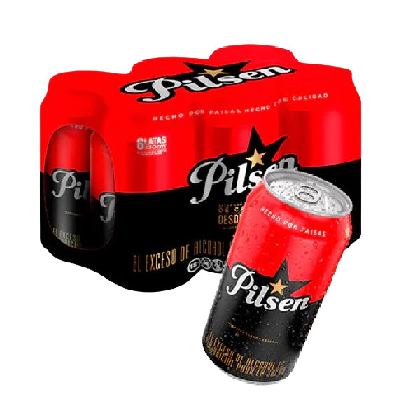 CERVEZA PILSEN 6U 473M LATA