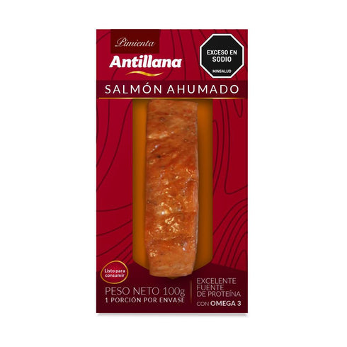 salmon ahumado antillana 100g pimienta